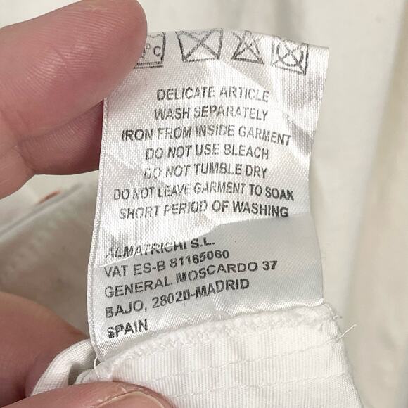 Almatrichi Womens Colorful Embroidery Floral Surplice Wrap-Around Dress Size 10 - Picture 5 of 16